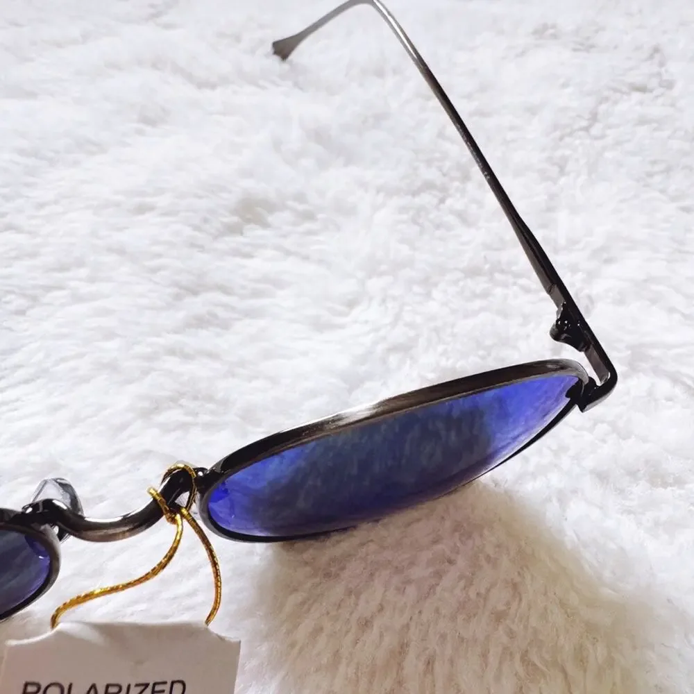 Blaine Bright Green Polarized Mirrored Sunglasses